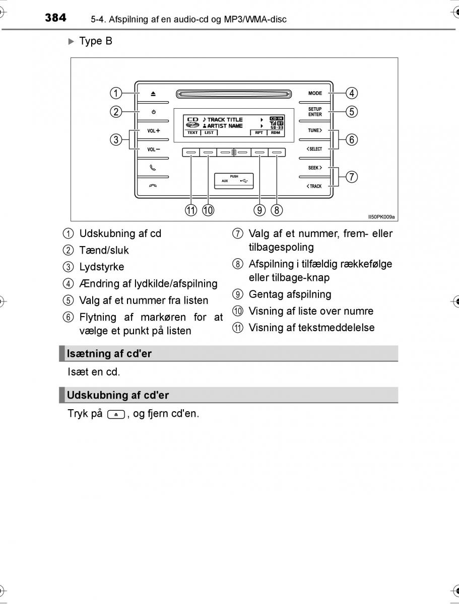 Toyota Hilux VIII 8 AN120 AN130 Bilens instruktionsbog / page 384