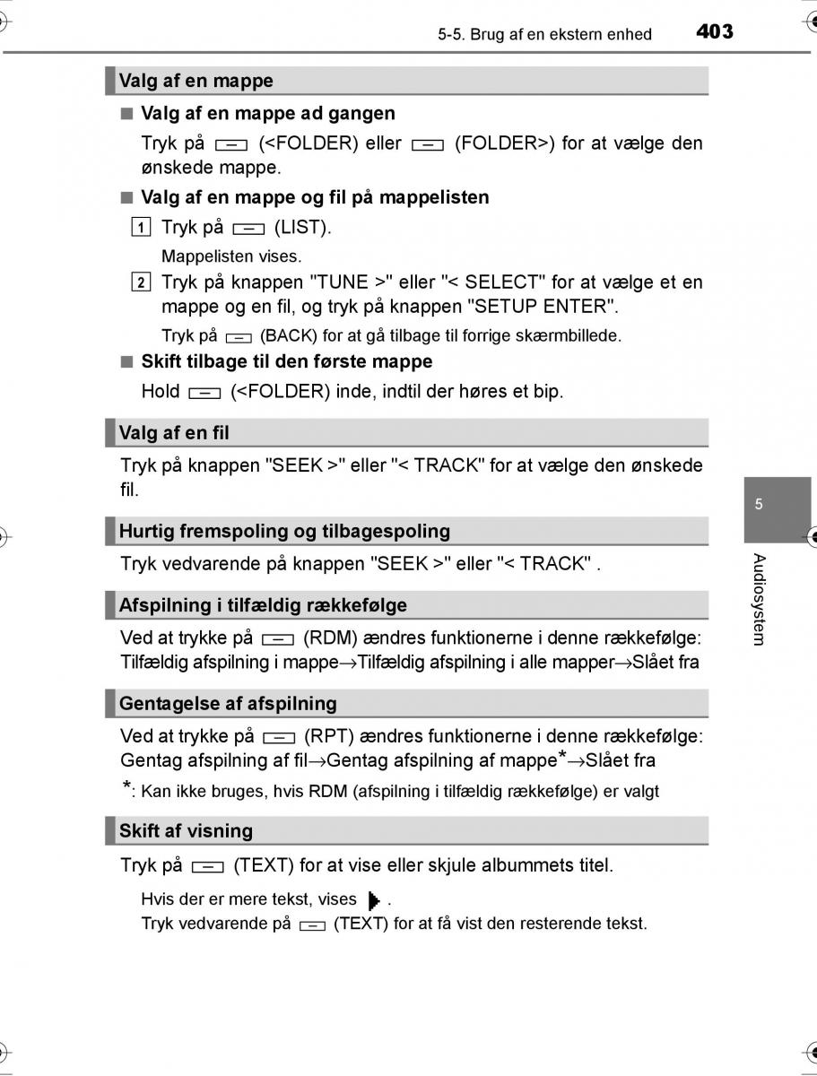 Toyota Hilux VIII 8 AN120 AN130 Bilens instruktionsbog / page 403