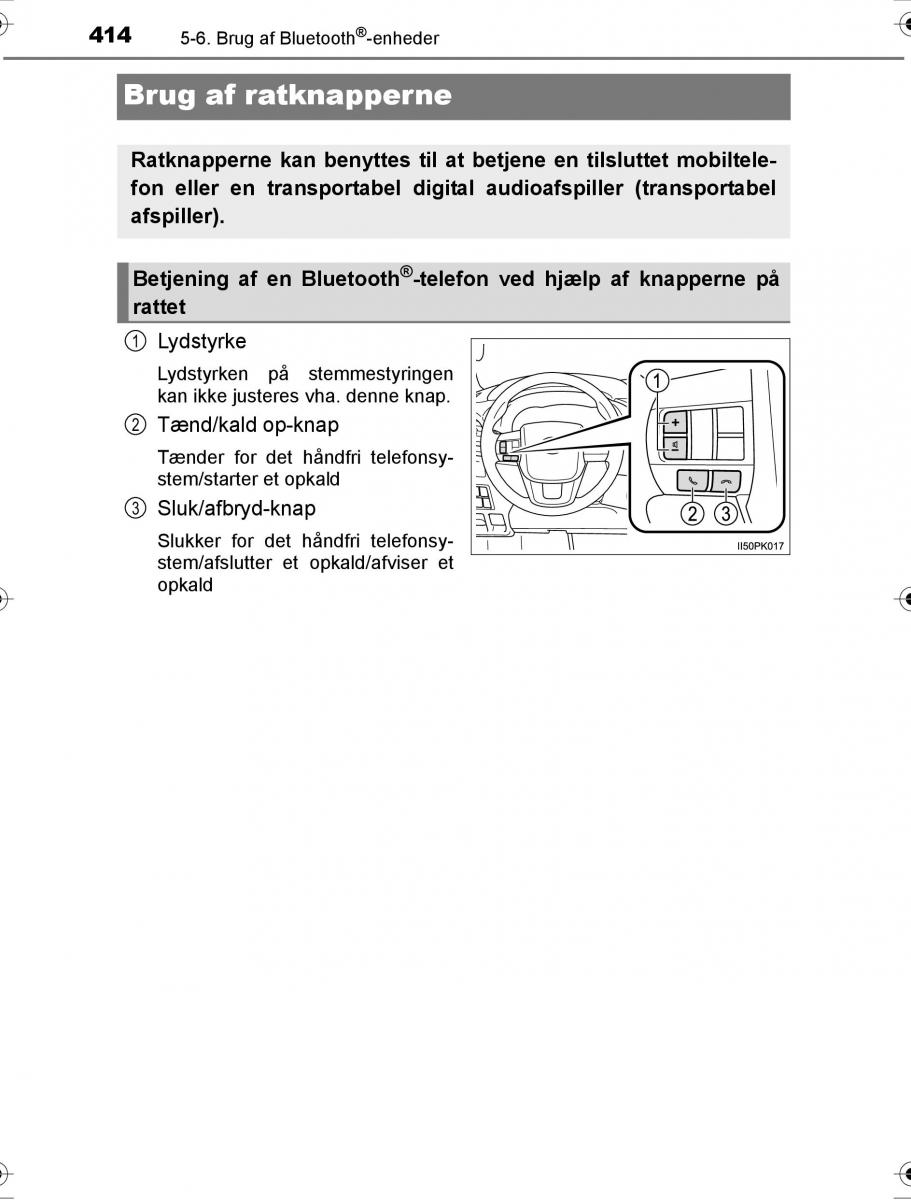 Toyota Hilux VIII 8 AN120 AN130 Bilens instruktionsbog / page 414