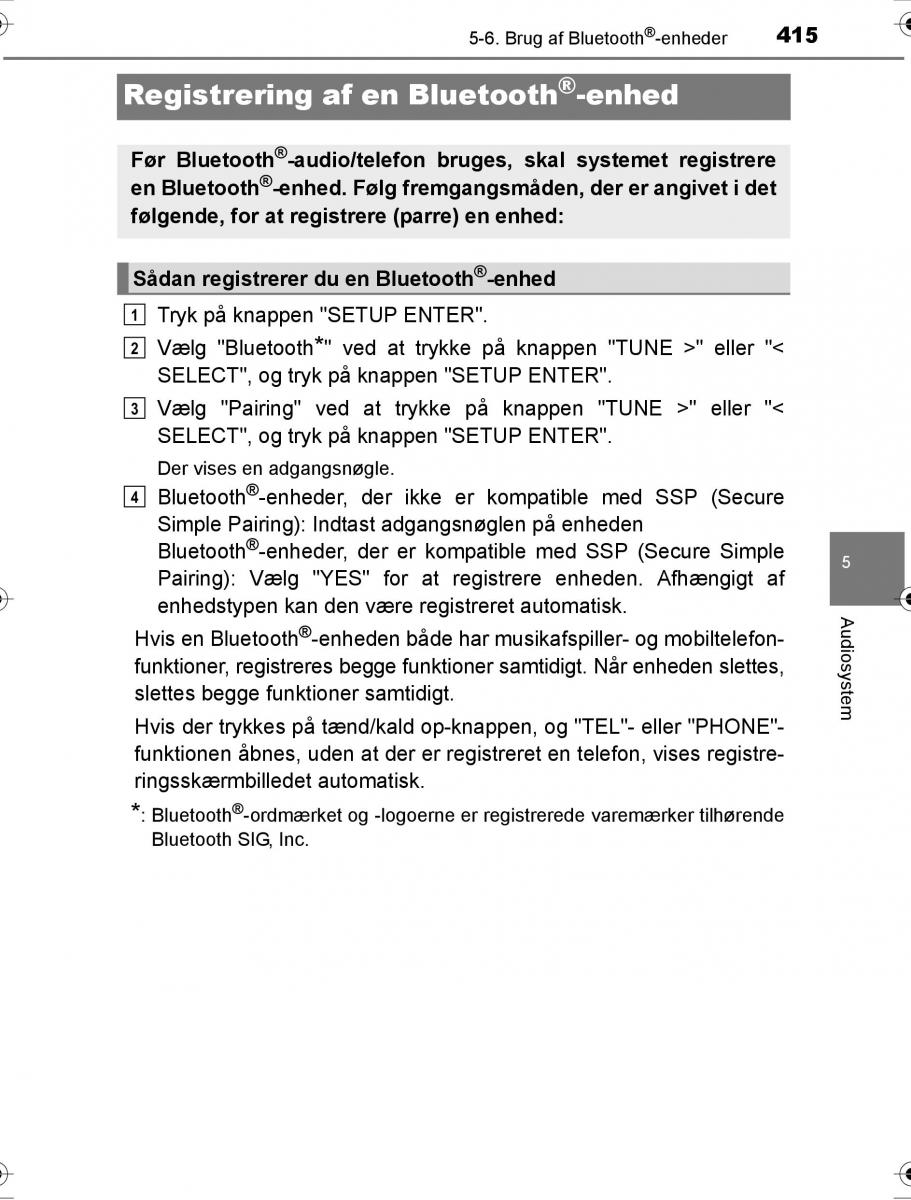 Toyota Hilux VIII 8 AN120 AN130 Bilens instruktionsbog / page 415