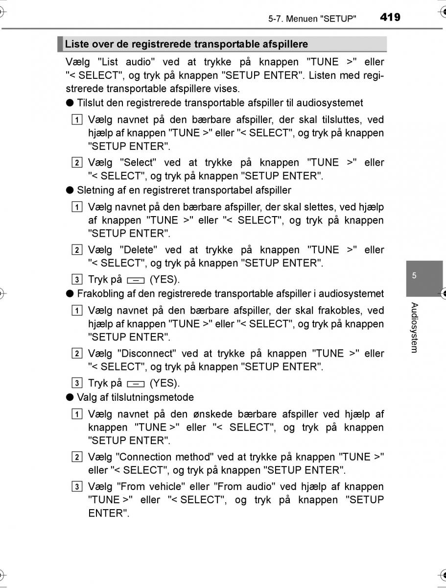 Toyota Hilux VIII 8 AN120 AN130 Bilens instruktionsbog / page 419