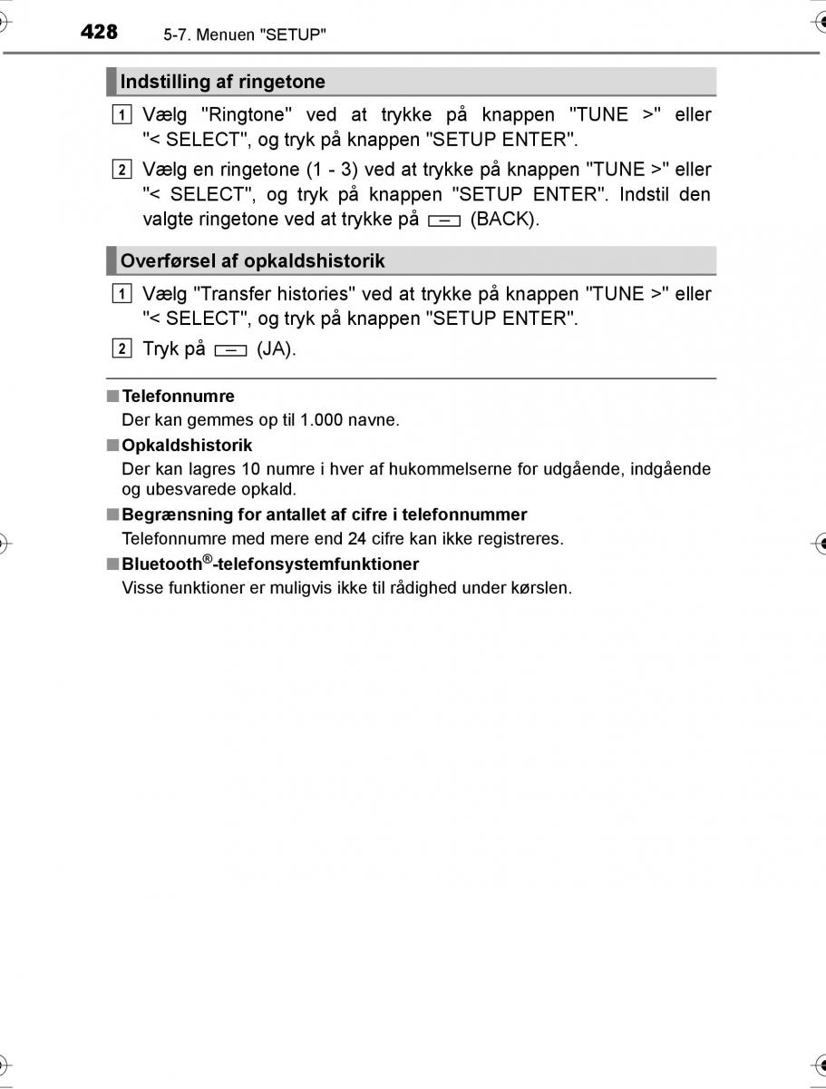 Toyota Hilux VIII 8 AN120 AN130 Bilens instruktionsbog / page 428