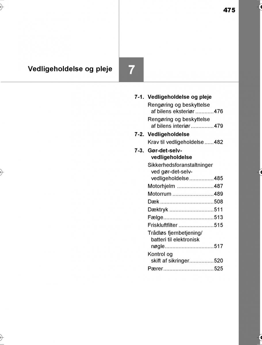 Toyota Hilux VIII 8 AN120 AN130 Bilens instruktionsbog / page 475