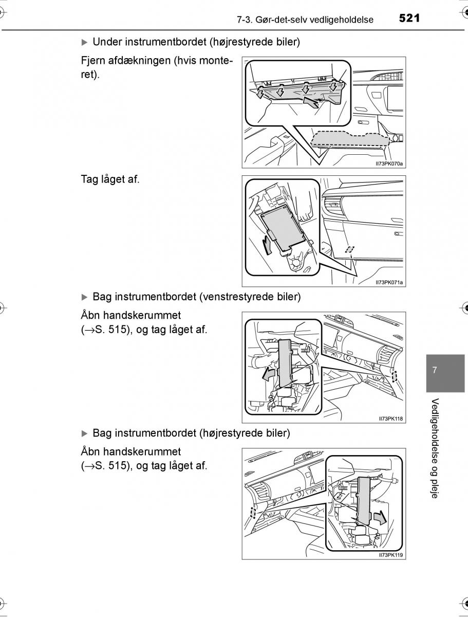 Toyota Hilux VIII 8 AN120 AN130 Bilens instruktionsbog / page 521