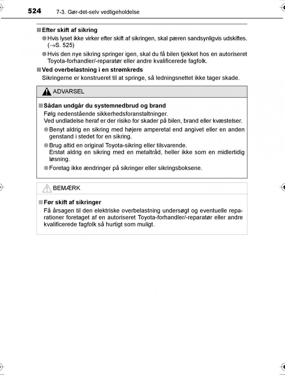 Toyota Hilux VIII 8 AN120 AN130 Bilens instruktionsbog / page 524