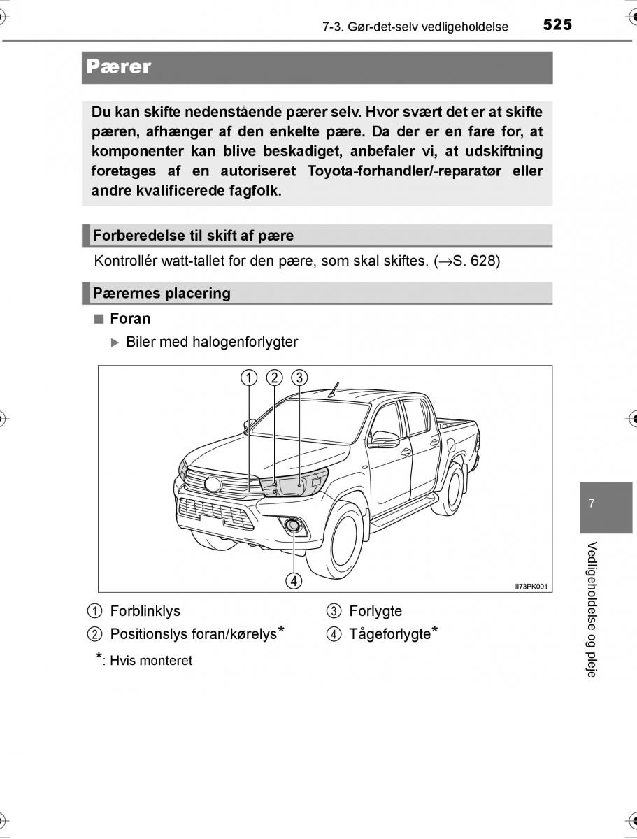 Toyota Hilux VIII 8 AN120 AN130 Bilens instruktionsbog / page 525