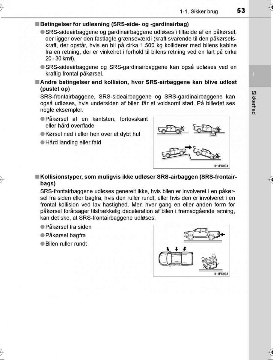 Toyota Hilux VIII 8 AN120 AN130 Bilens instruktionsbog / page 53