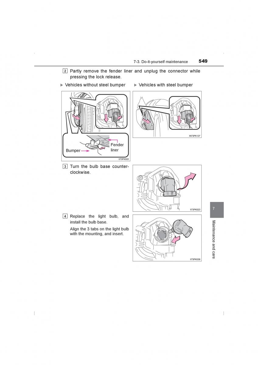 Toyota Hilux VIII 8 AN120 AN130 owners manual / page 549