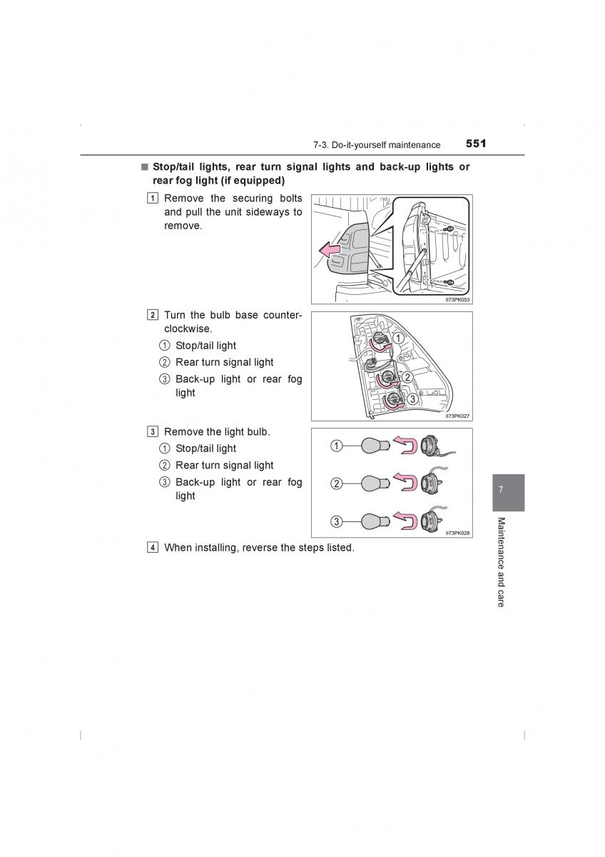 Toyota Hilux VIII 8 AN120 AN130 owners manual / page 551