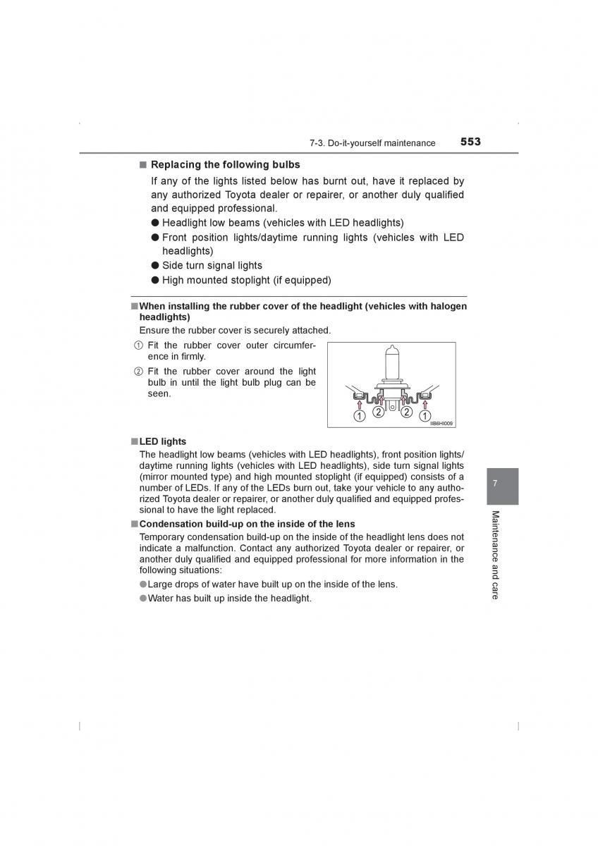 Toyota Hilux VIII 8 AN120 AN130 owners manual / page 553