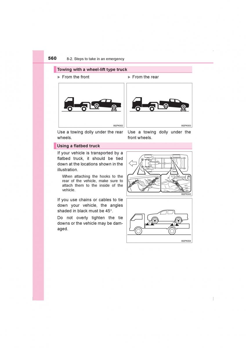 Toyota Hilux VIII 8 AN120 AN130 owners manual / page 560