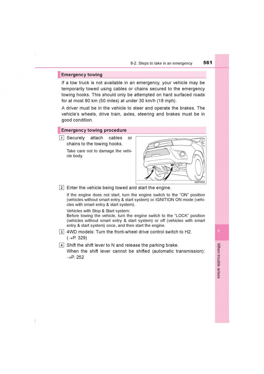 Toyota Hilux VIII 8 AN120 AN130 owners manual / page 561