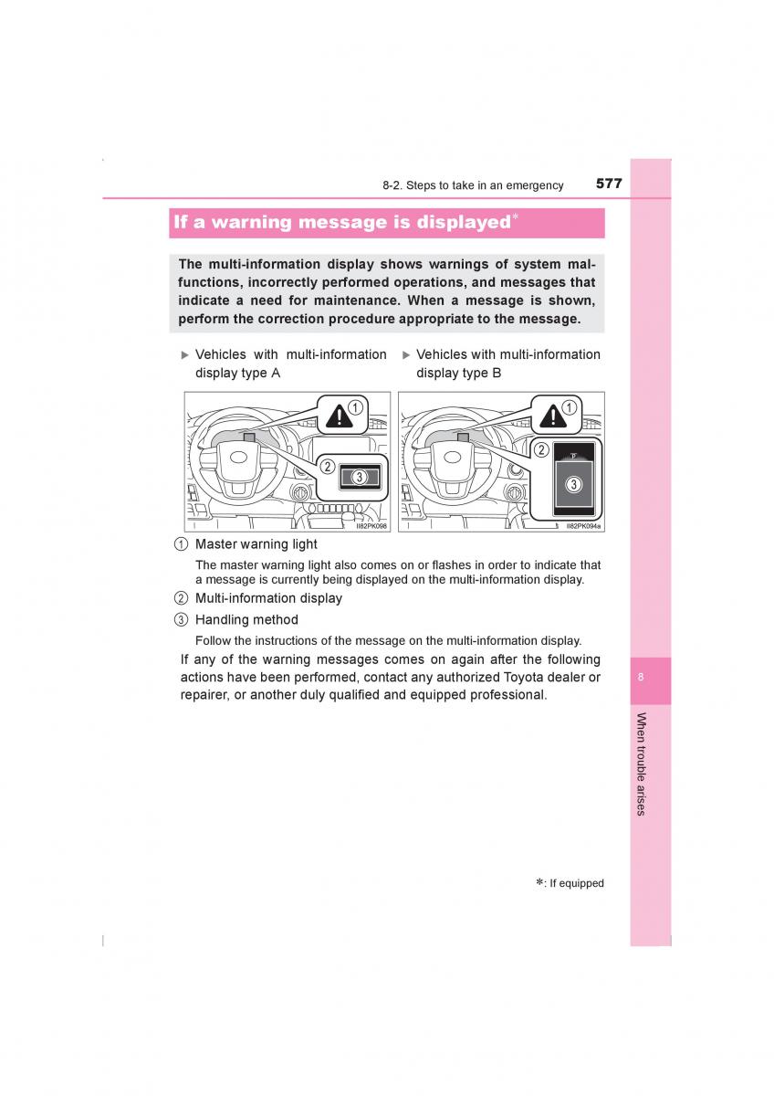 Toyota Hilux VIII 8 AN120 AN130 owners manual / page 577