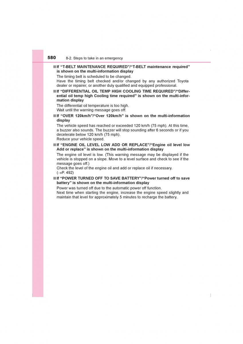 Toyota Hilux VIII 8 AN120 AN130 owners manual / page 580