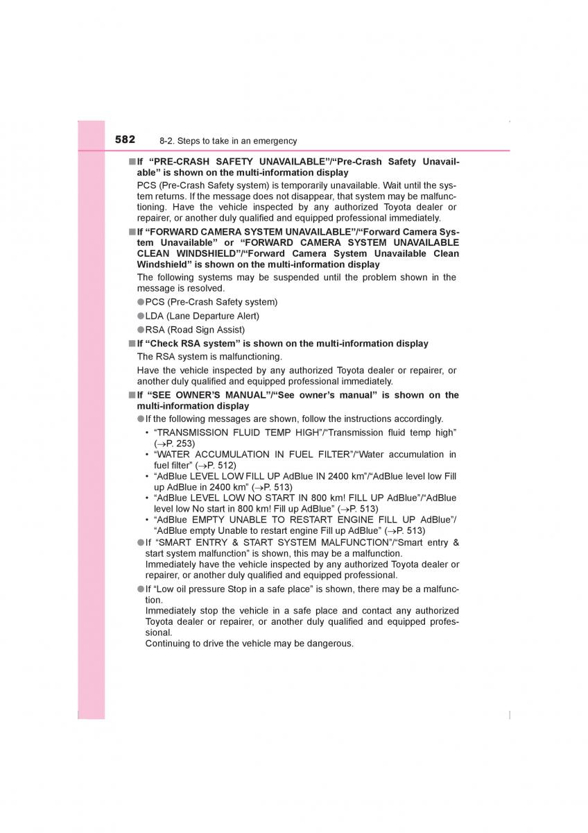 Toyota Hilux VIII 8 AN120 AN130 owners manual / page 582