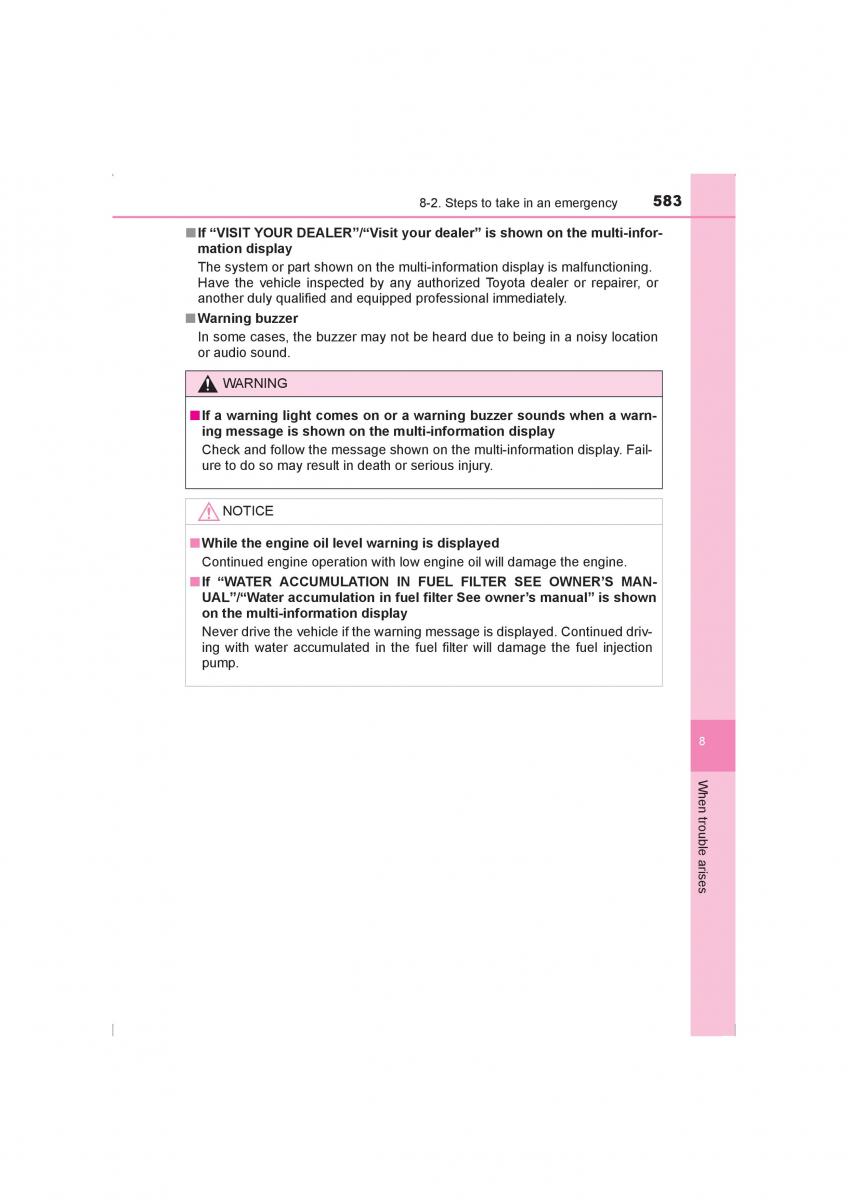 Toyota Hilux VIII 8 AN120 AN130 owners manual / page 583