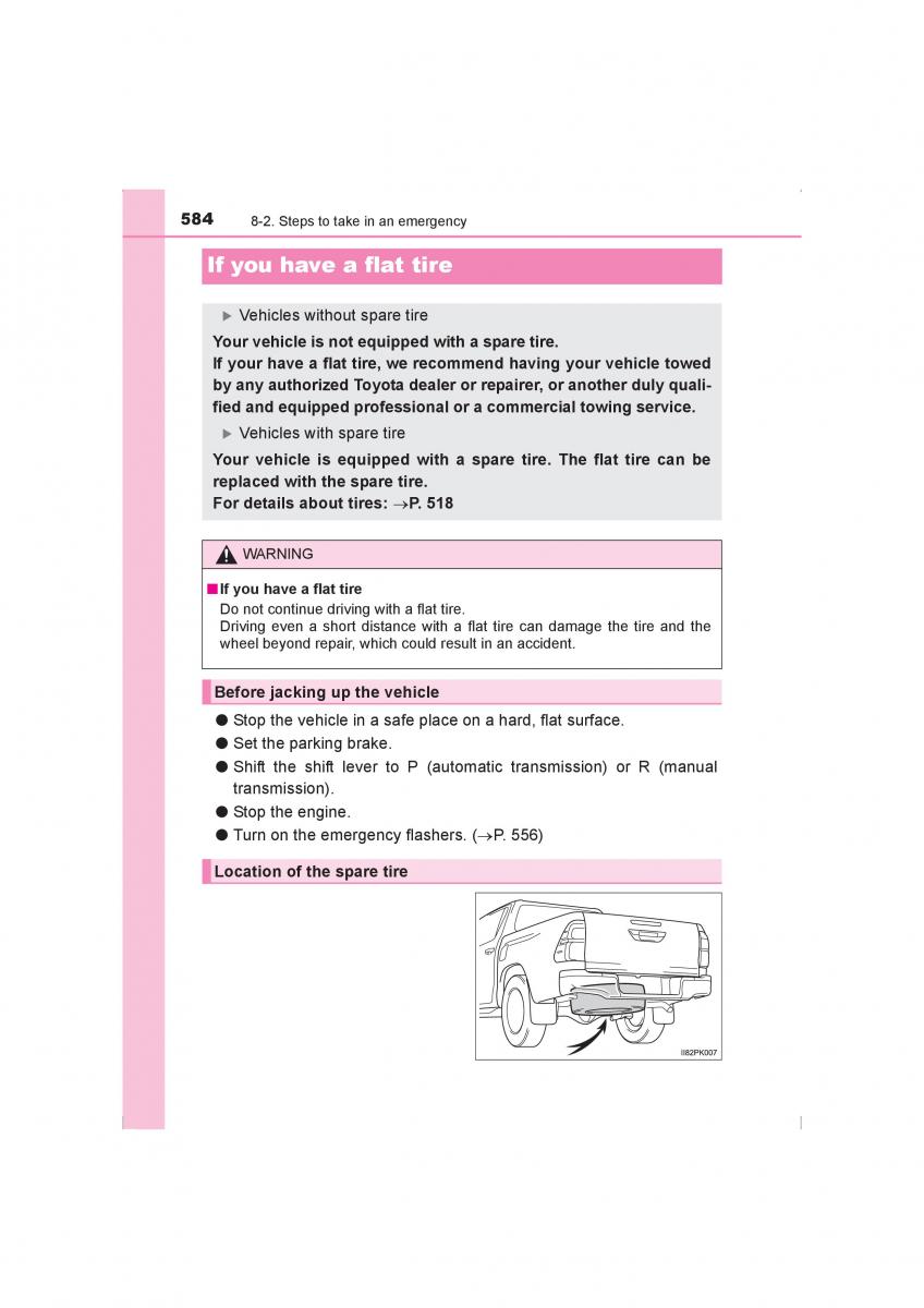 Toyota Hilux VIII 8 AN120 AN130 owners manual / page 584