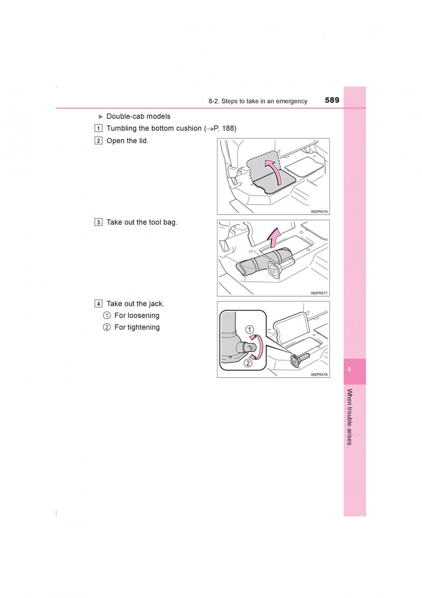 Toyota Hilux VIII 8 AN120 AN130 owners manual / page 589