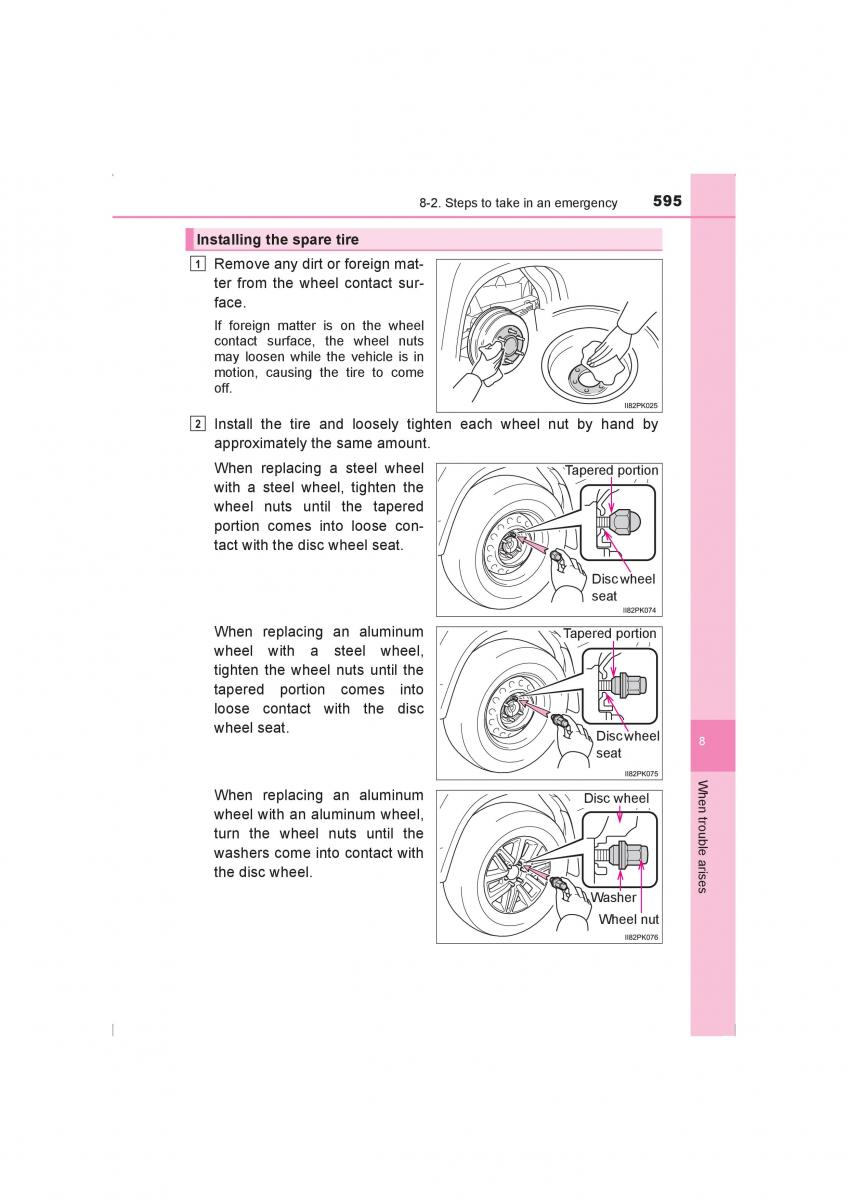 Toyota Hilux VIII 8 AN120 AN130 owners manual / page 595