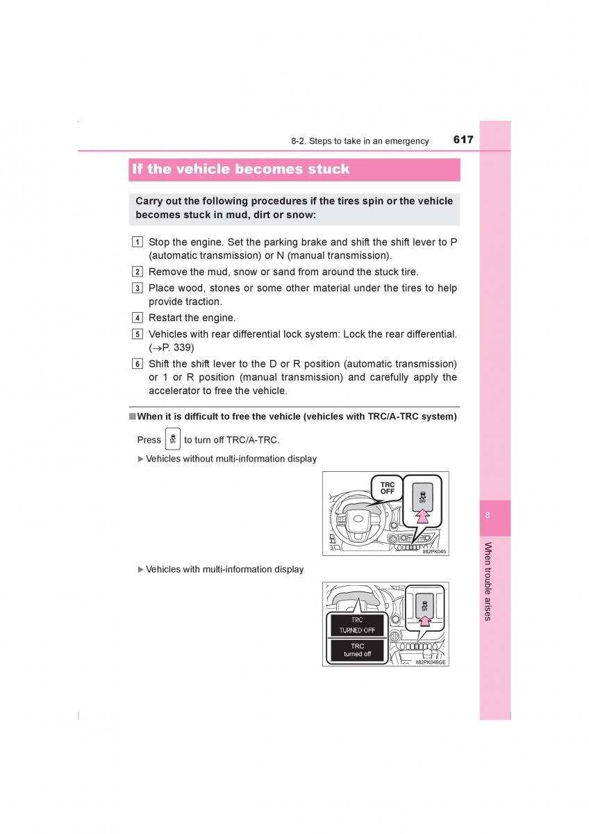 Toyota Hilux VIII 8 AN120 AN130 owners manual / page 617