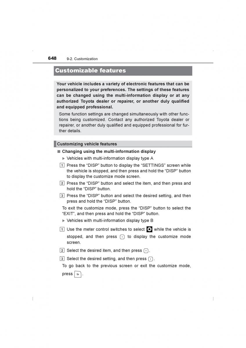 Toyota Hilux VIII 8 AN120 AN130 owners manual / page 648