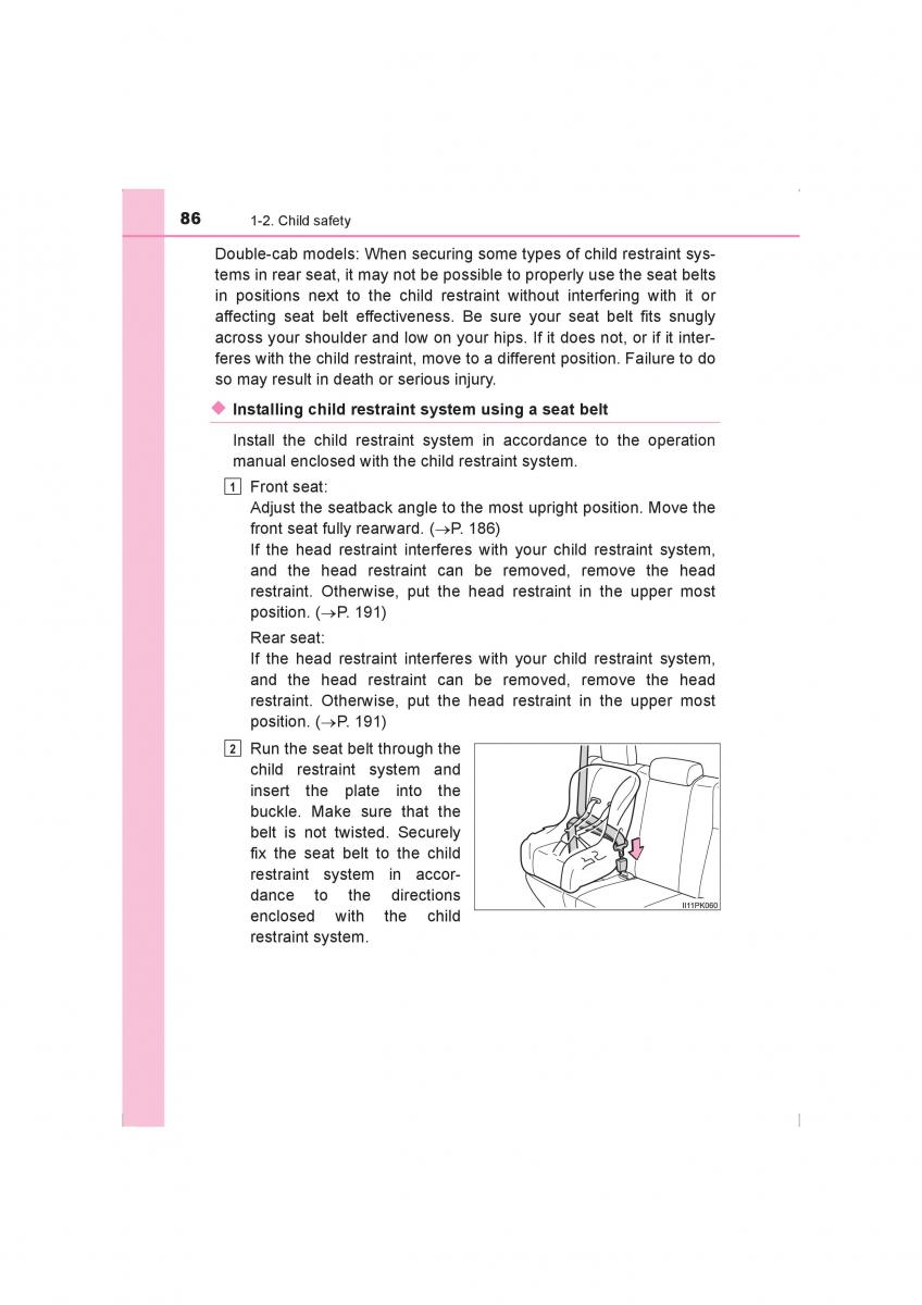 Toyota Hilux VIII 8 AN120 AN130 owners manual / page 86