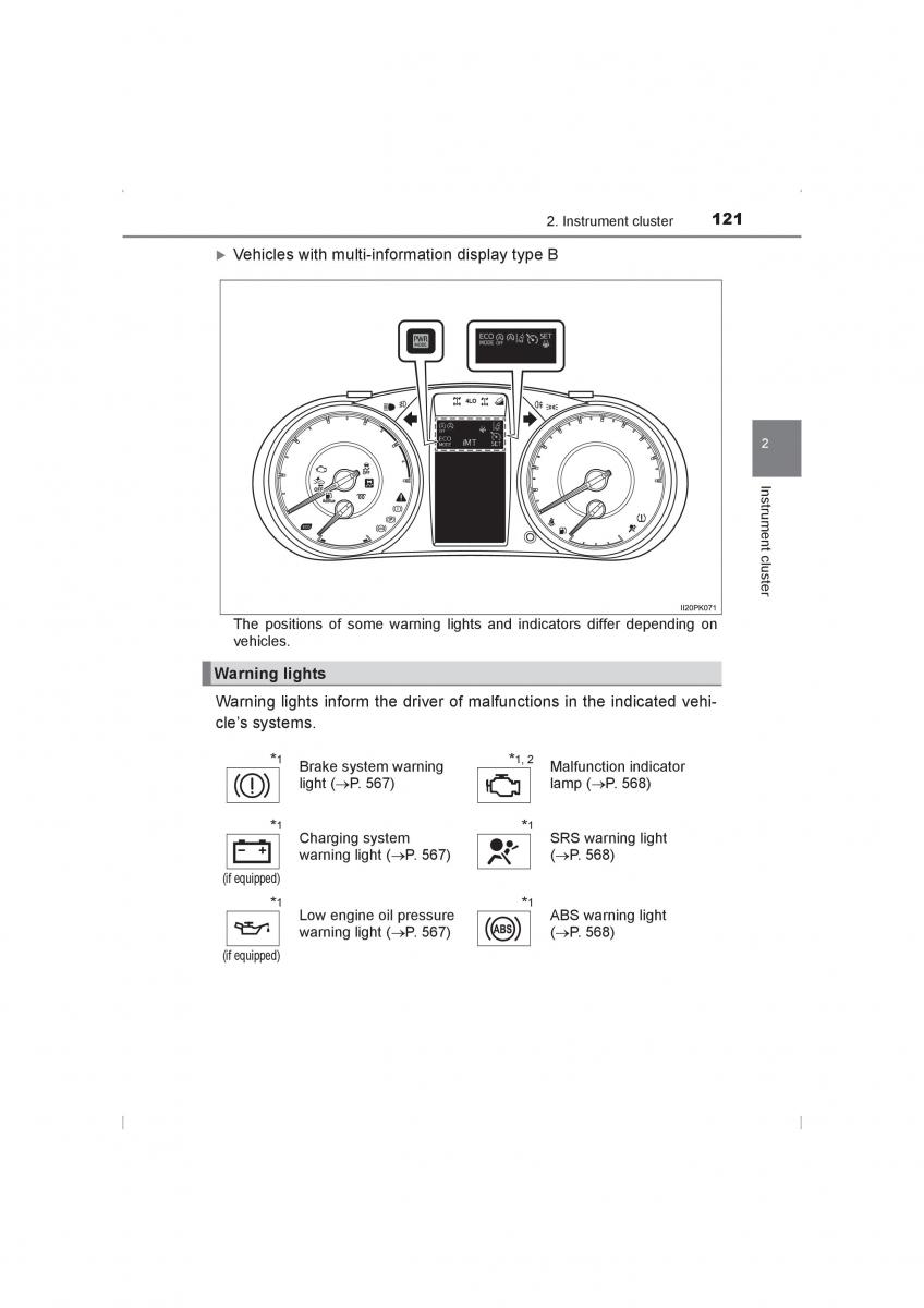 Toyota Hilux VIII 8 AN120 AN130 owners manual / page 121