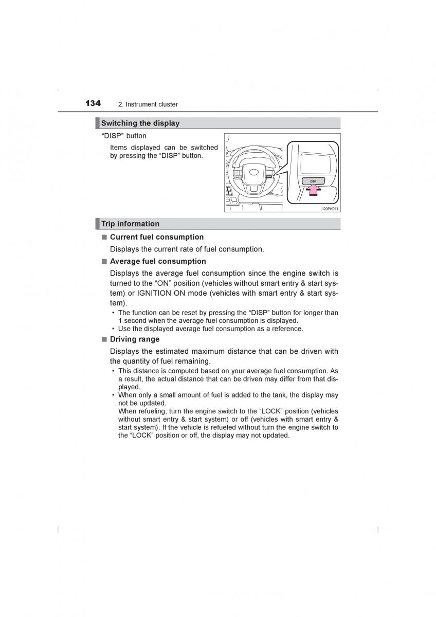 Toyota Hilux VIII 8 AN120 AN130 owners manual / page 134