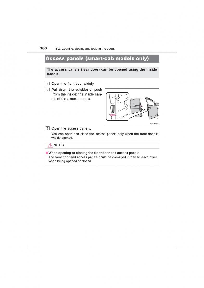 Toyota Hilux VIII 8 AN120 AN130 owners manual / page 166