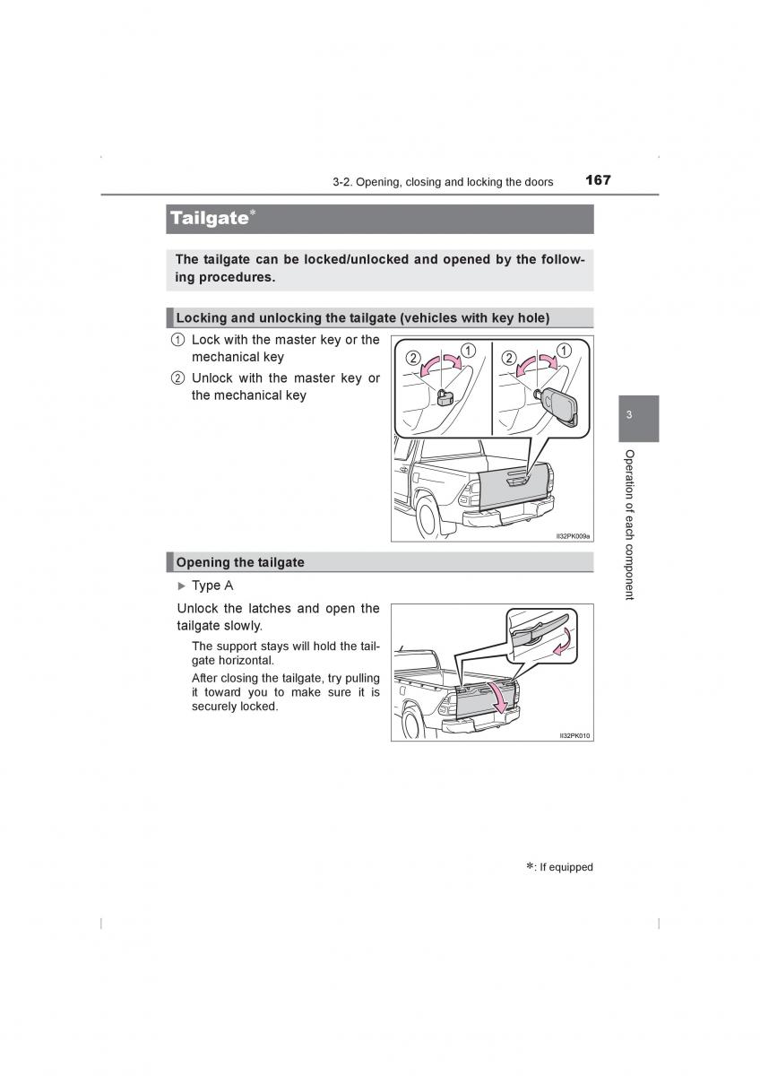 Toyota Hilux VIII 8 AN120 AN130 owners manual / page 167