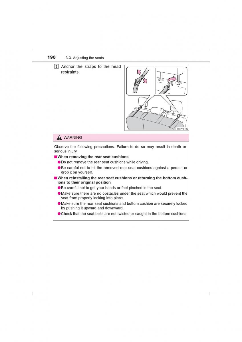 Toyota Hilux VIII 8 AN120 AN130 owners manual / page 190