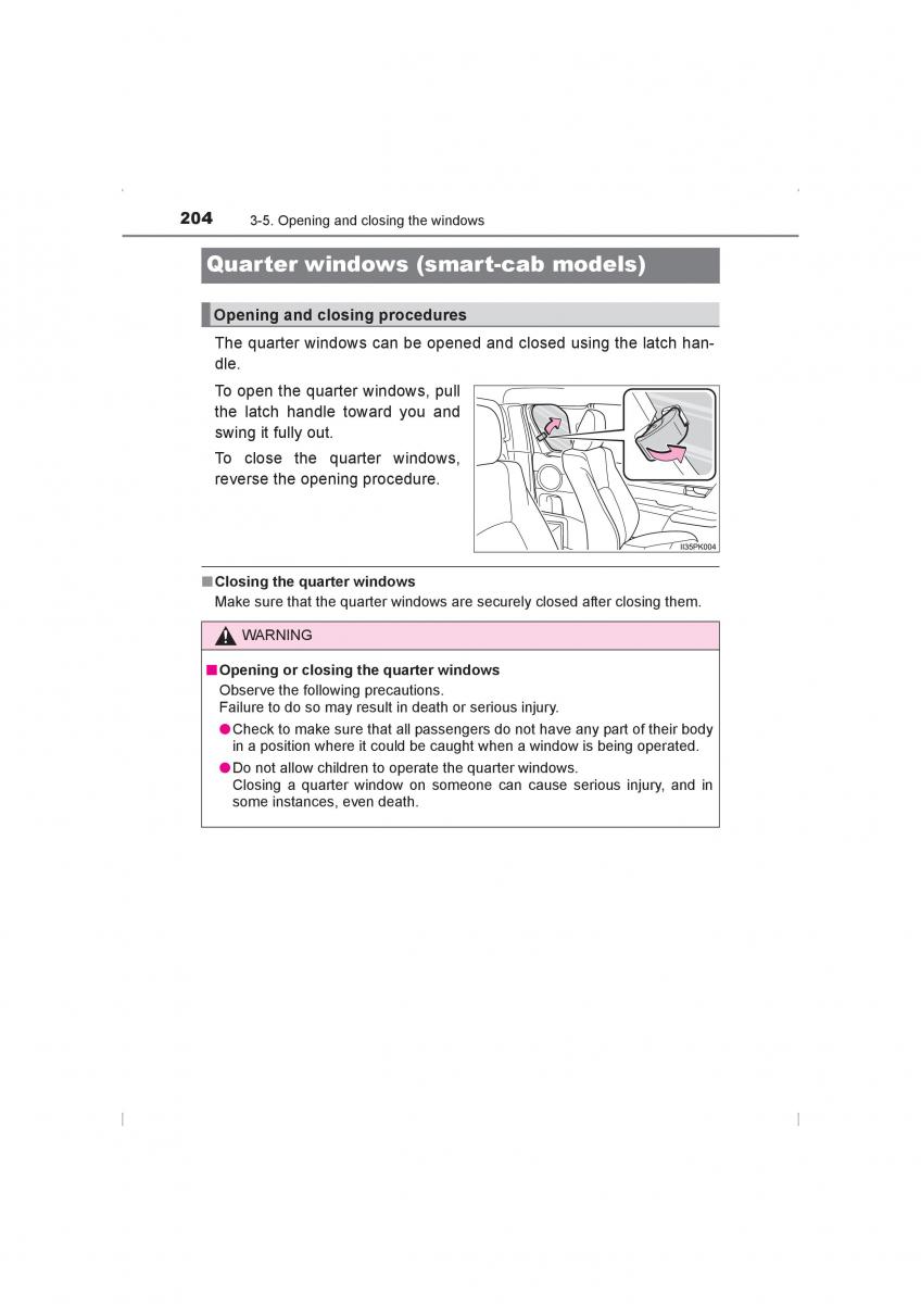 Toyota Hilux VIII 8 AN120 AN130 owners manual / page 204