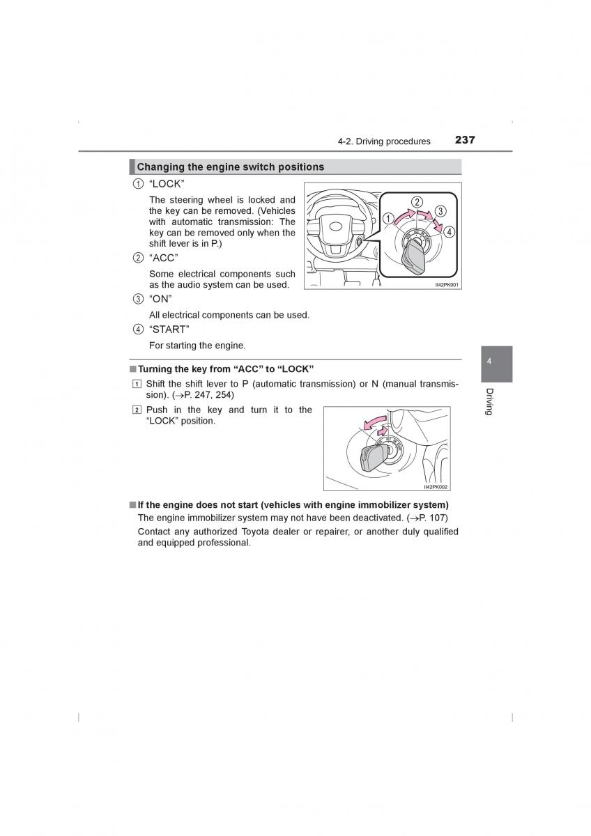 Toyota Hilux VIII 8 AN120 AN130 owners manual / page 237