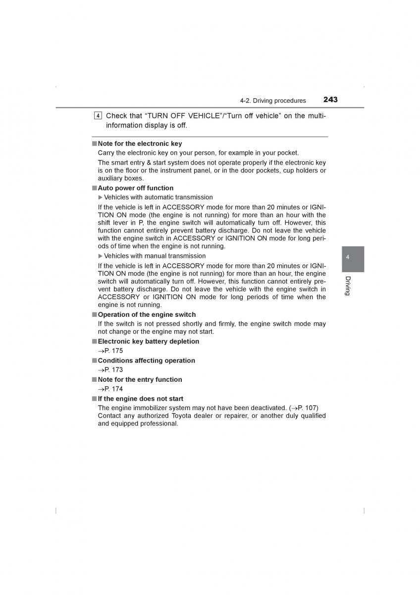 Toyota Hilux VIII 8 AN120 AN130 owners manual / page 243