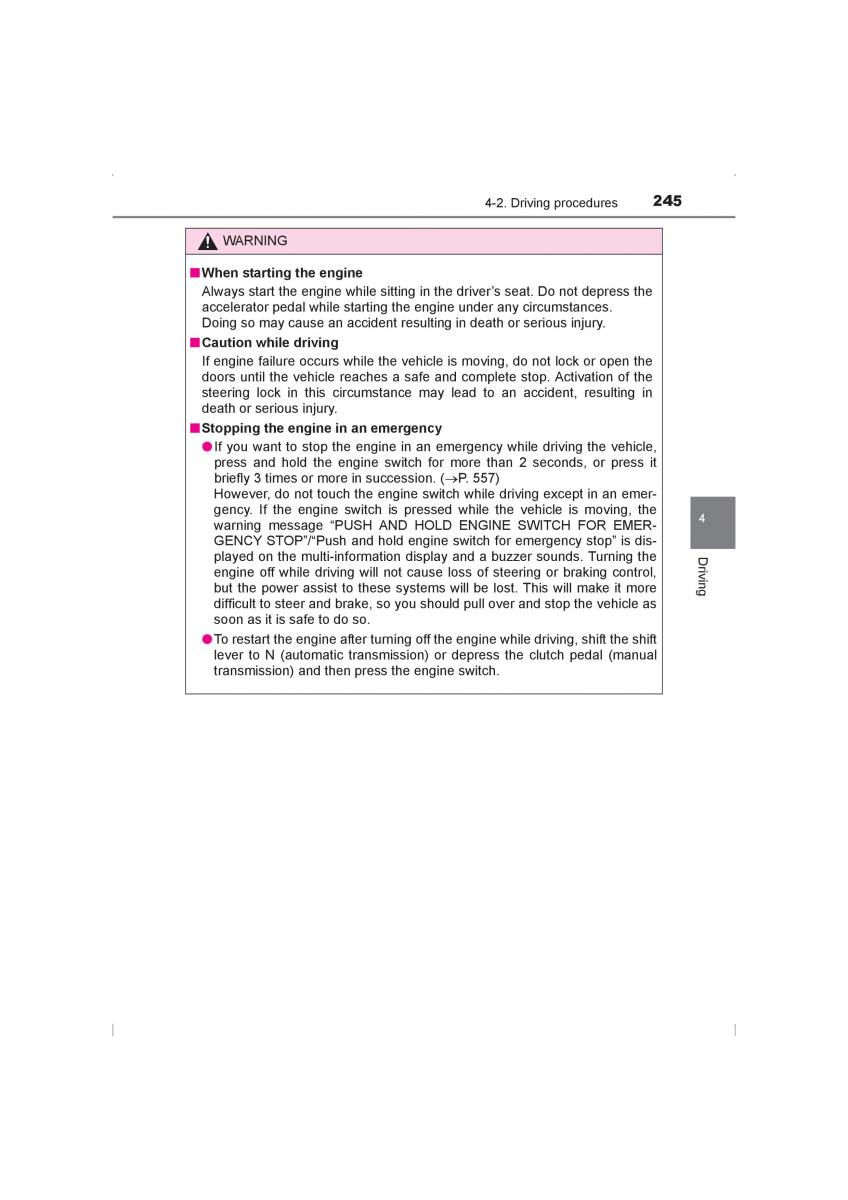 Toyota Hilux VIII 8 AN120 AN130 owners manual / page 245