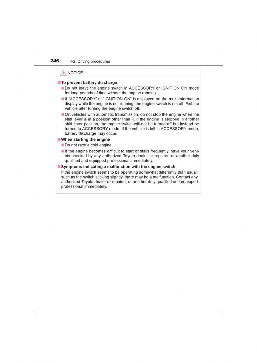 Toyota Hilux VIII 8 AN120 AN130 owners manual / page 246