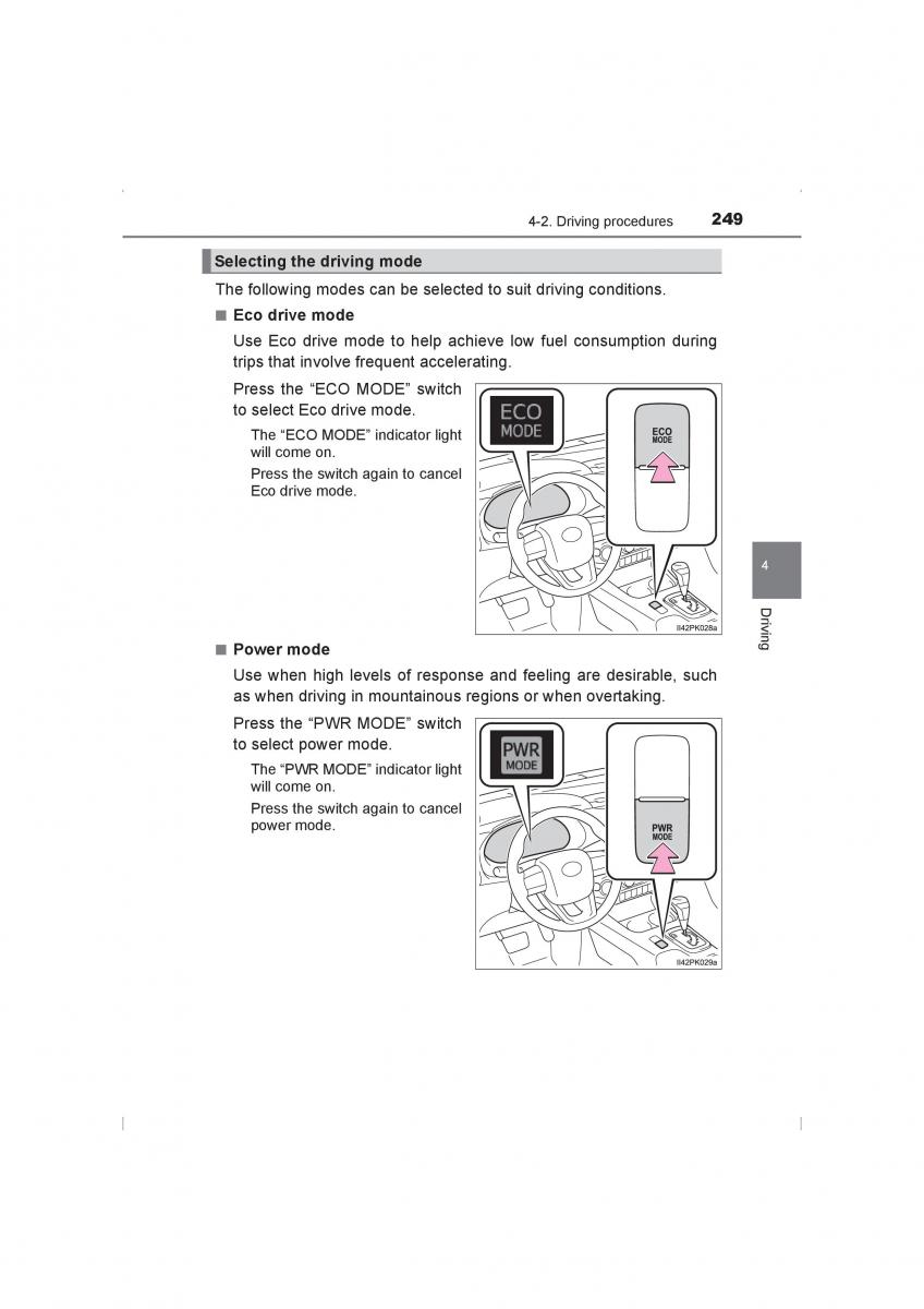 Toyota Hilux VIII 8 AN120 AN130 owners manual / page 249