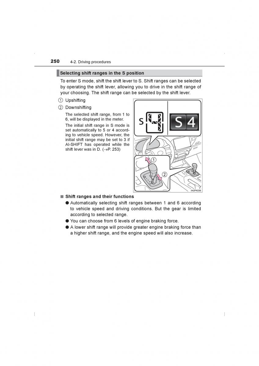 Toyota Hilux VIII 8 AN120 AN130 owners manual / page 250