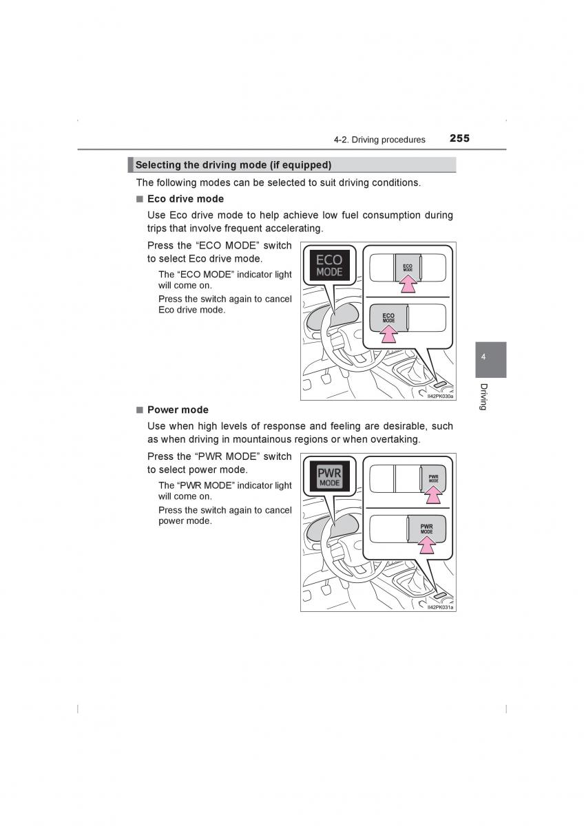 Toyota Hilux VIII 8 AN120 AN130 owners manual / page 255