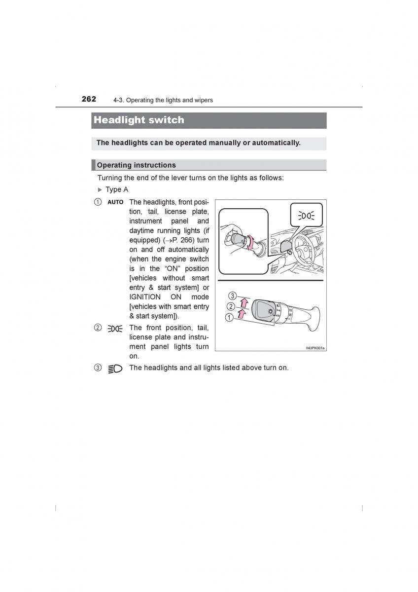 Toyota Hilux VIII 8 AN120 AN130 owners manual / page 262