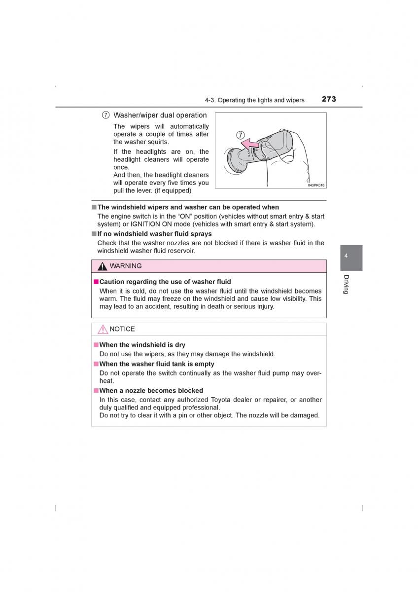 Toyota Hilux VIII 8 AN120 AN130 owners manual / page 273