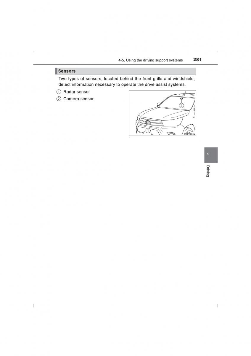 Toyota Hilux VIII 8 AN120 AN130 owners manual / page 281