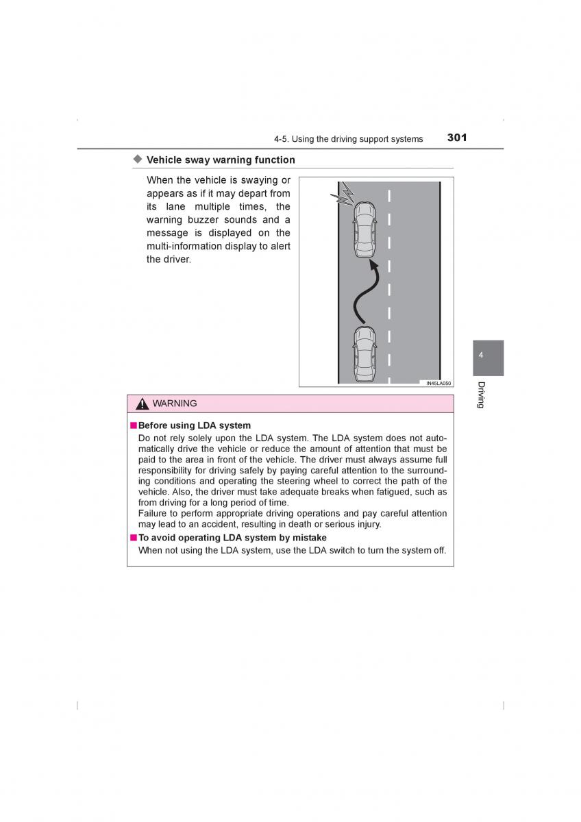 Toyota Hilux VIII 8 AN120 AN130 owners manual / page 301