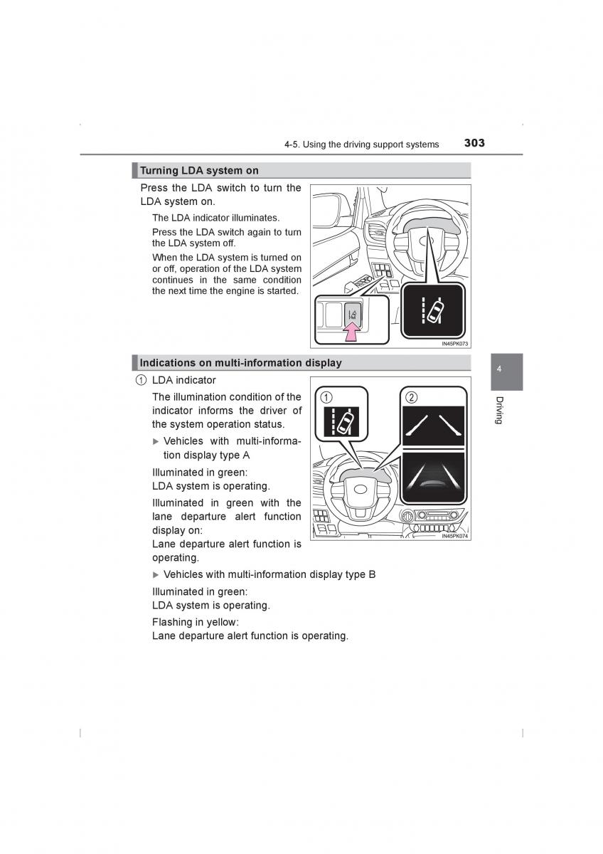 Toyota Hilux VIII 8 AN120 AN130 owners manual / page 303