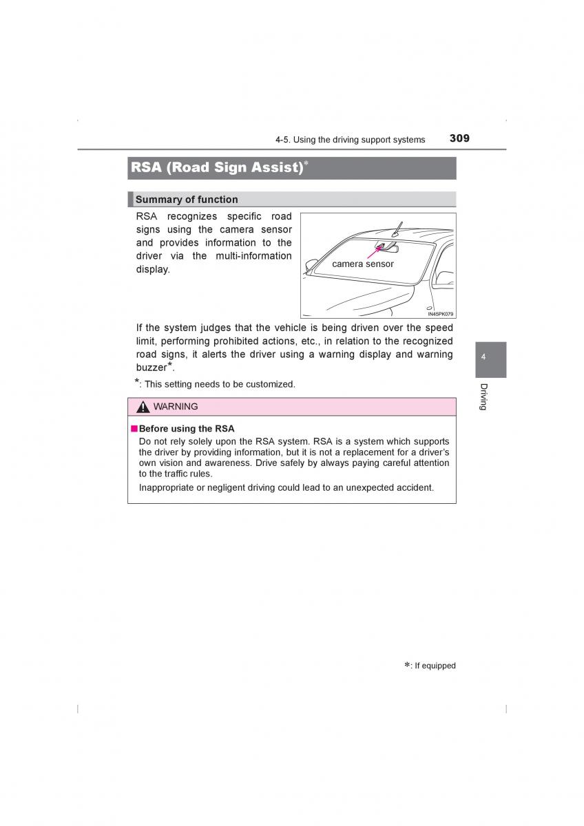 Toyota Hilux VIII 8 AN120 AN130 owners manual / page 309