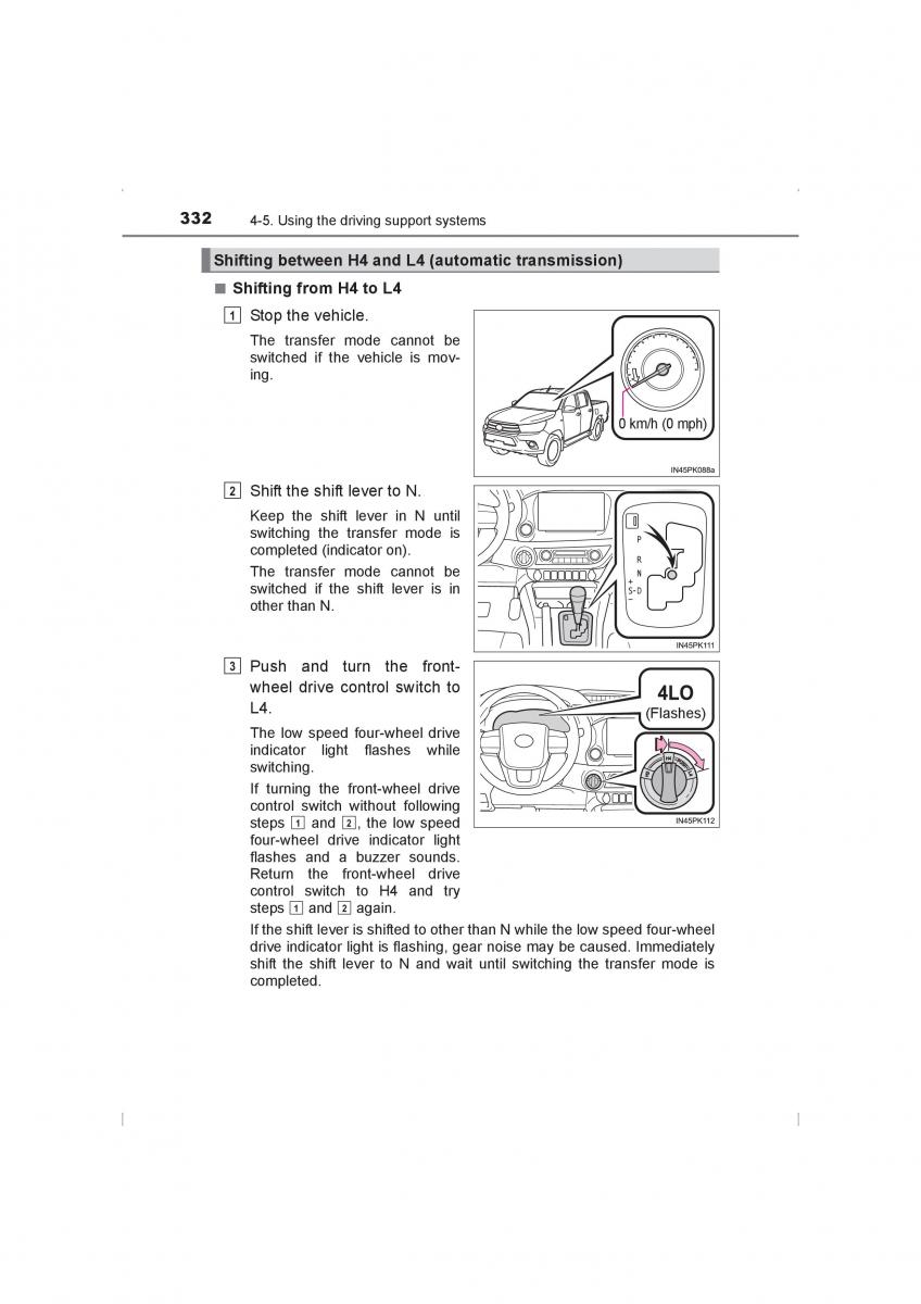 Toyota Hilux VIII 8 AN120 AN130 owners manual / page 332