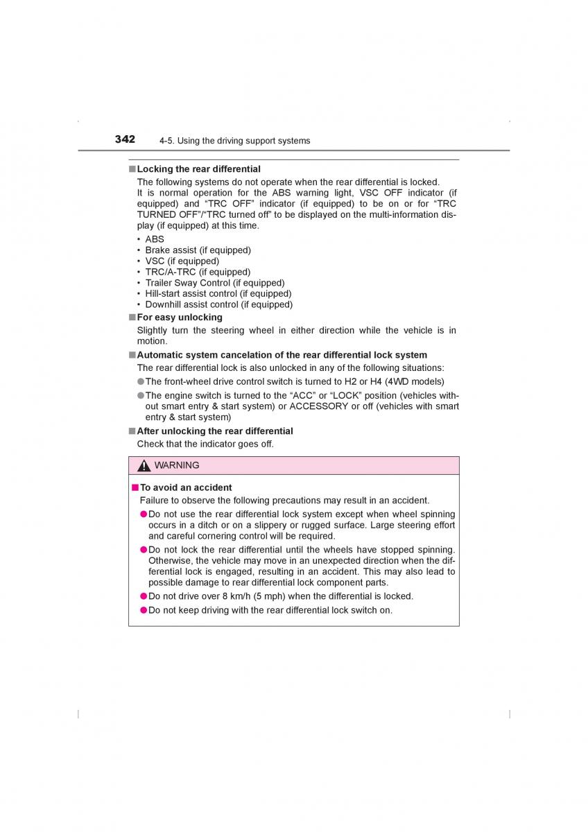 Toyota Hilux VIII 8 AN120 AN130 owners manual / page 342