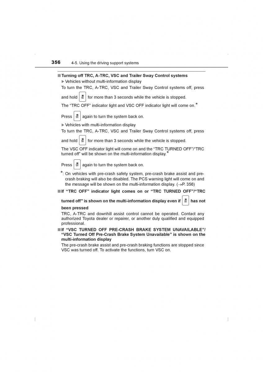 Toyota Hilux VIII 8 AN120 AN130 owners manual / page 356