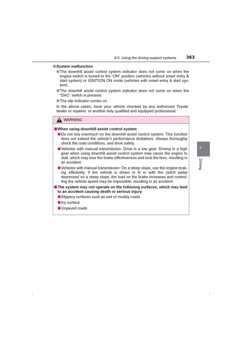 Toyota Hilux VIII 8 AN120 AN130 owners manual / page 363