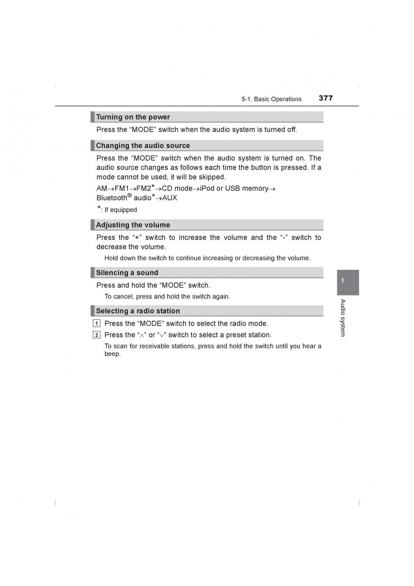 Toyota Hilux VIII 8 AN120 AN130 owners manual / page 377